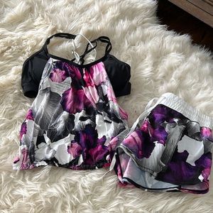 Calia by Carrie Underwood swim tankini and shorts